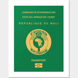 Mali passport Posters and Art